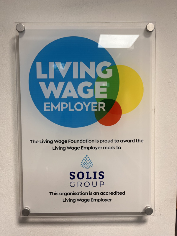 SOLIS Group has officially achieved Living Wage Employer Accreditation.